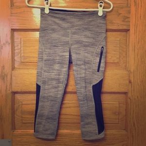 Lululemon Crop **mesh detail**